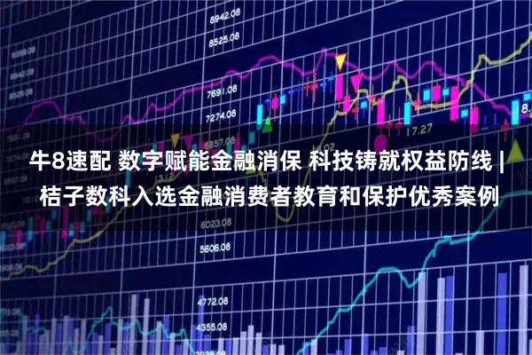 牛8速配 数字赋能金融消保 科技铸就权益防线 | 桔子数科入选金融消费者教育和保护优秀案例