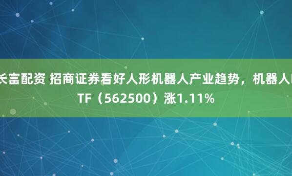 长富配资 招商证券看好人形机器人产业趋势，机器人ETF（562500）涨1.11%